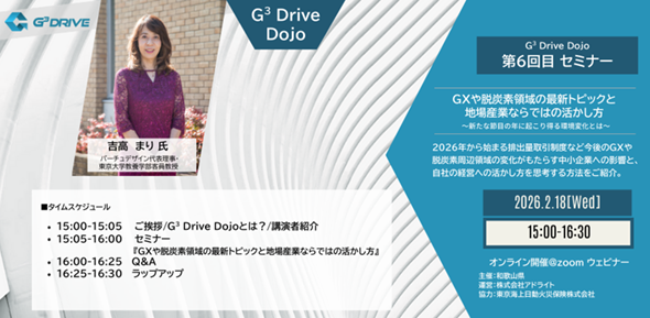【第6回目】G3 Drive Dojoの告知用サムネイル